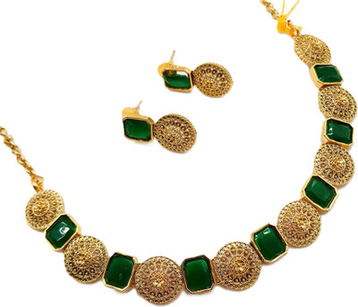 SKG Fashions Stone Multicolor Jewellery Set(Pack of 1)