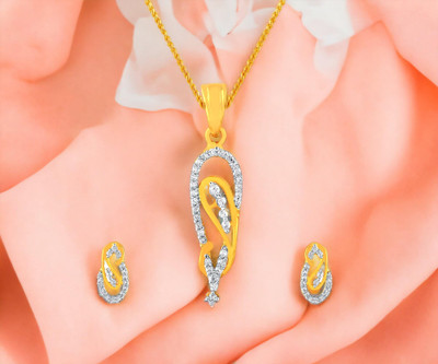 MYKI Stainless Steel Gold-plated Gold Jewellery Set(Pack of 1)