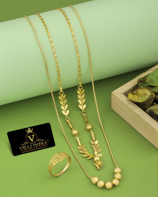 Vraj india Metal Gold-plated Gold Jewellery Set(Pack of 1)
