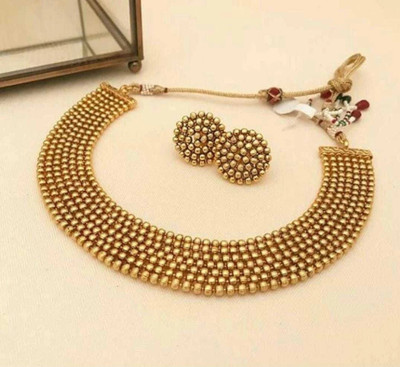 SUNDHA CREATION Alloy Gold-plated Multicolor Jewellery Set(Pack of 1)