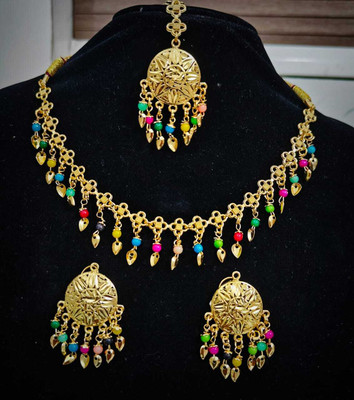 SURESH ENTERPRISER Brass Gold-plated Gold Jewellery Set(Pack of 1)