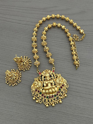 ROFARWORD Brass, Copper Gold-plated Gold Jewellery Set(Pack of 1)