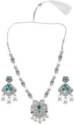 Gauri FashionHub Alloy Blue Jewellery Set(Pack of 1)