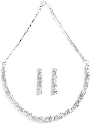 house of common Alloy Rhodium White Jewellery Set(Pack of 1)