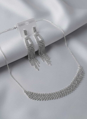 Faruki Alloy Silver Silver Jewellery Set(Pack of 1)