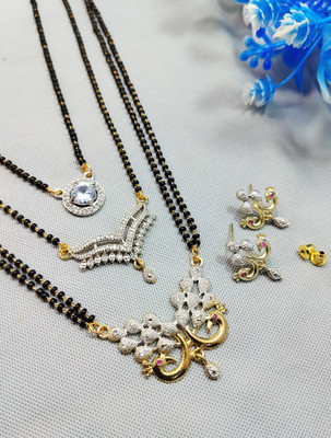 Divyanshi Collection Brass Silver Silver Jewellery Set(Pack of 3)