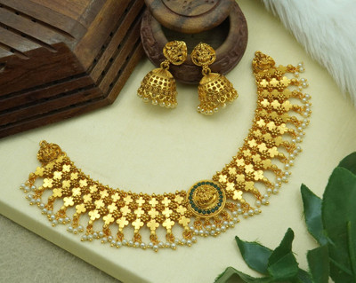 BHARGAV ART Alloy Gold Jewellery Set(Pack of 1)