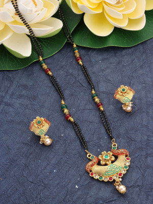 CLONEO Alloy Gold-plated Multicolor Jewellery Set(Pack of 1)