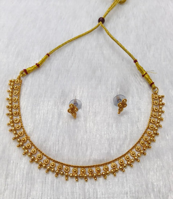 principle it solutions Alloy Gold Jewellery Set(Pack of 1)