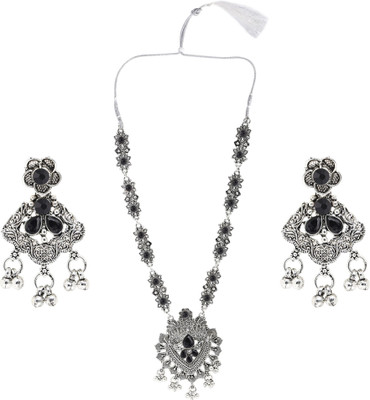 Anamya Collections Alloy Black Jewellery Set(Pack of 1)
