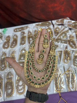 DC Alloy Green Jewellery Set(Pack of 3)