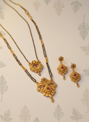 Rasadiya Brass Gold-plated Gold Jewellery Set(Pack of 1)