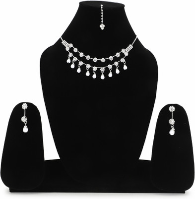 Kapani Fashion Alloy Gold-plated Silver Jewellery Set(Pack of 1)