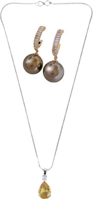 SRK Fashions Alloy Yellow, Black Jewellery Set(Pack of 1)