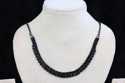 Shreeji Jewels Brass Black Jewellery Set(Pack of 2)