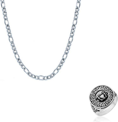 Vedansh Stainless Steel Sterling Silver Silver Jewellery Set(Pack of 2)