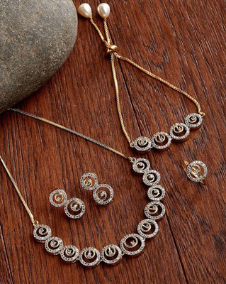 Lathar Alloy Silver Jewellery Set(Pack of 1)