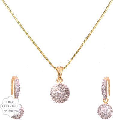 shivay Alloy Gold-plated Gold, Silver Jewellery Set(Pack of 1)