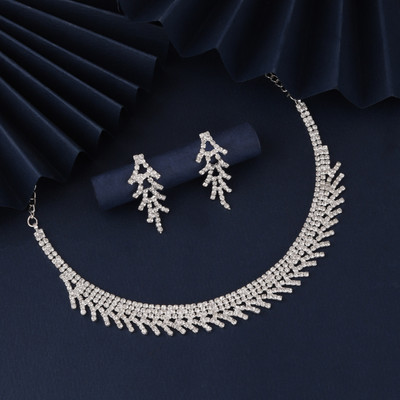 Bhagya Lakshmi Alloy Silver Jewellery Set(Pack of 2)