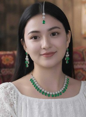 TWOLOVER Alloy Green Jewellery Set(Pack of 1)