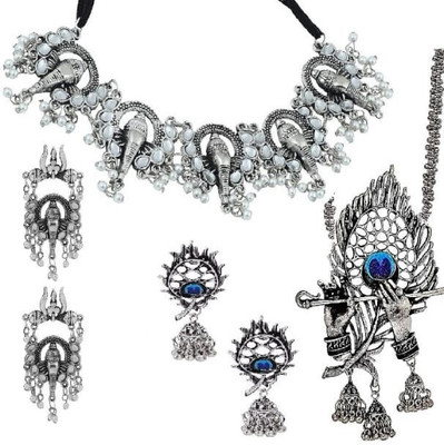 Shiv Alloy Silver Silver Jewellery Set(Pack of 1)