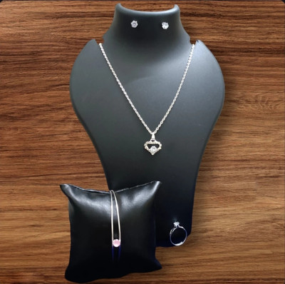 Krishna Creation Alloy Silver Silver Jewellery Set(Pack of 1)