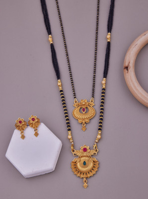 house of common Brass Gold-plated Gold Jewellery Set(Pack of 3)