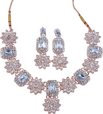 joy of jewels Alloy White Jewellery Set(Pack of 1)