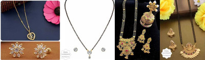 house of common Alloy Gold-plated Multicolor Jewellery Set(Pack of 4)