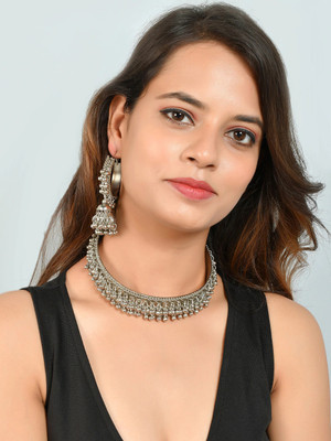 SHIVANYA Alloy Silver Jewellery Set(Pack of 1)