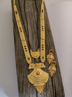 Niva Fashion Brass Gold-plated Multicolor Jewellery Set(Pack of 1)