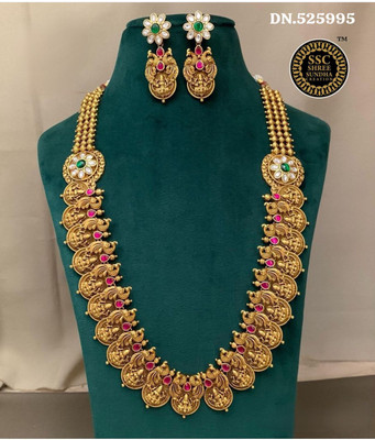 SSC SHREE SUNDHA CREATION Copper Gold-plated Multicolor Jewellery Set(Pack of 1)