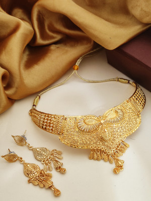 BELFIOR Alloy Gold-plated Gold Jewellery Set(Pack of 1)