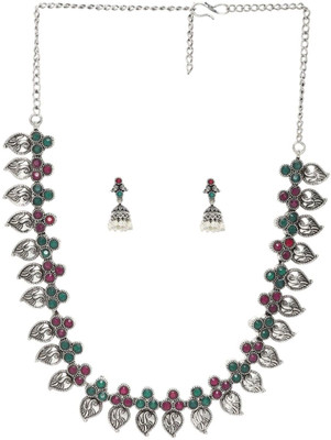 Sangria Alloy Silver Jewellery Set(Pack of 3)