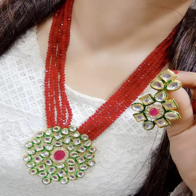 CATALYST Alloy Gold-plated Multicolor Jewellery Set(Pack of 1)