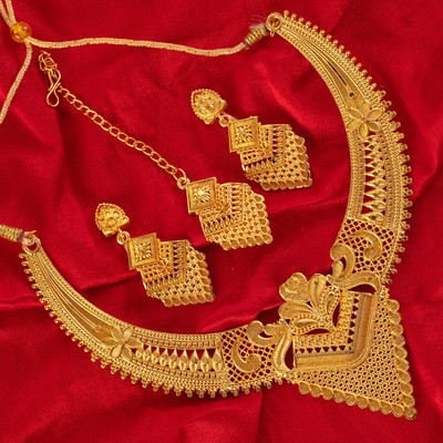 YASH ENTERPRISE Brass Gold-plated Gold Jewellery Set(Pack of 1)