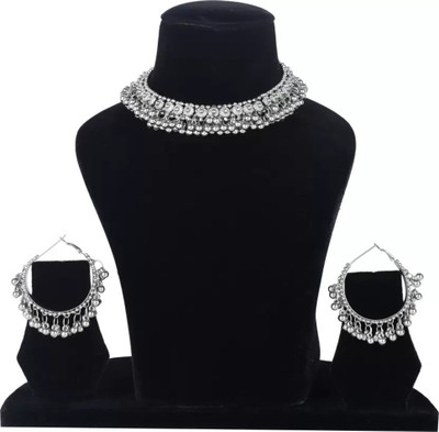 SKG Fashion Store Alloy Silver Jewellery Set(Pack of 3)