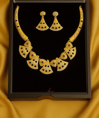 ZOVYA Brass, Alloy Sterling Silver Gold Jewellery Set(Pack of 3)