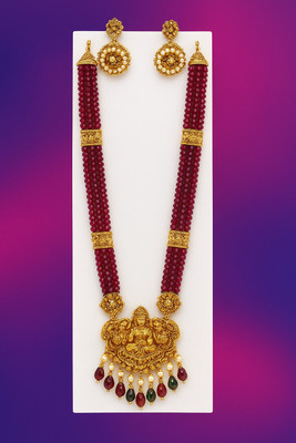 Solanki Brass Gold-plated Gold Jewellery Set(Pack of 1)