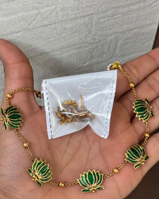 KEYMAX Alloy Copper Green Jewellery Set(Pack of 1)