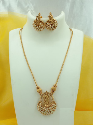 Joyful Alloy White Jewellery Set(Pack of 1)