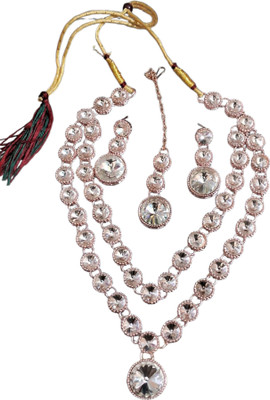 Shree Shyam Collection Metal, Stone, Dori Blue, Silver Jewellery Set(Pack of 1)