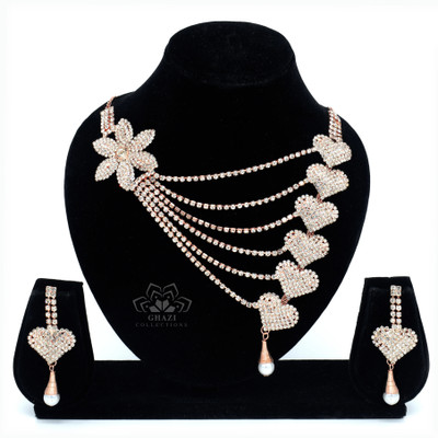 Ghazi Collection Brass Gold-plated Gold Jewellery Set(Pack of 1)