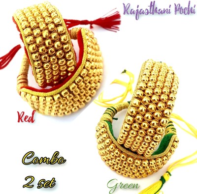 Maruti Rajasthan Alloy Gold-plated Bracelet Set(Pack of 4)