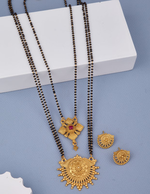 BELLADOR Alloy Gold-plated Multicolor Jewellery Set(Pack of 2)