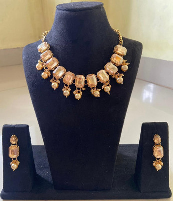 Sharvikart Alloy Gold-plated Gold Jewellery Set(Pack of 1)