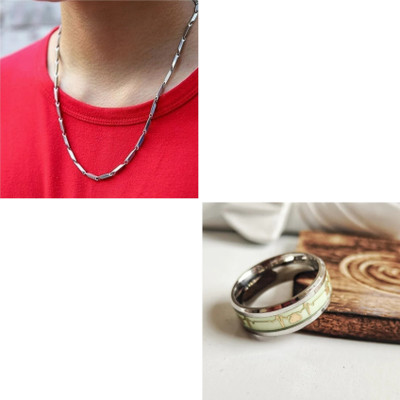 MAATRCHAAYA Alloy Sterling Silver Green, Silver Jewellery Set(Pack of 1)