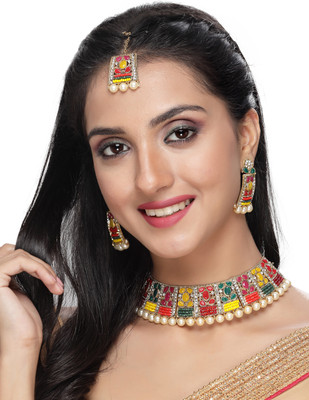 Sukkhi Alloy Gold-plated Multicolor Jewellery Set(Pack of 1)