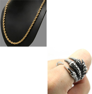 house of common Alloy Gold-plated, Sterling Silver Silver, Gold Jewellery Set(Pack of 1)