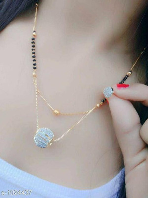 Opus Gems Alloy Gold-plated Black, Gold Jewellery Set(Pack of 1)